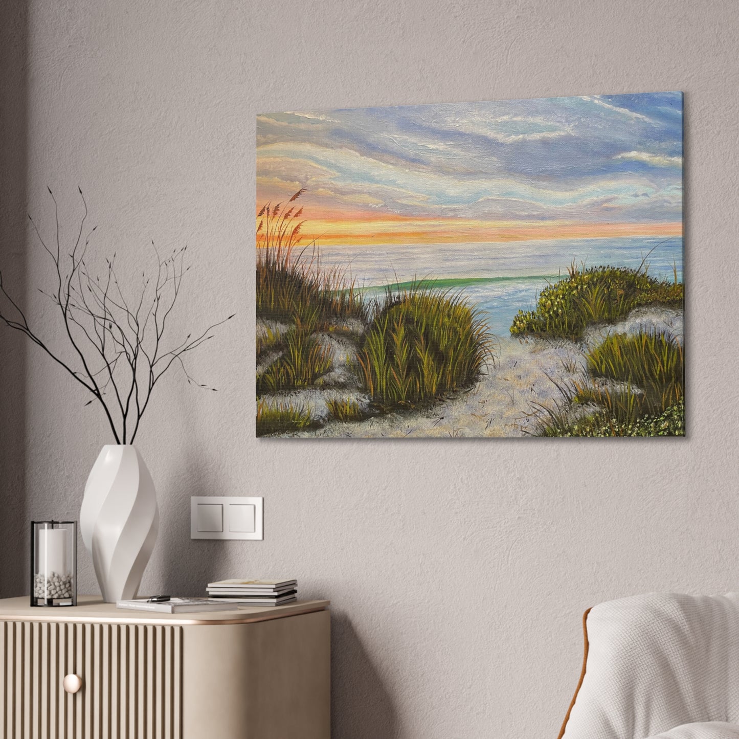 Cape Cod Beach - Stretched Canvas Print