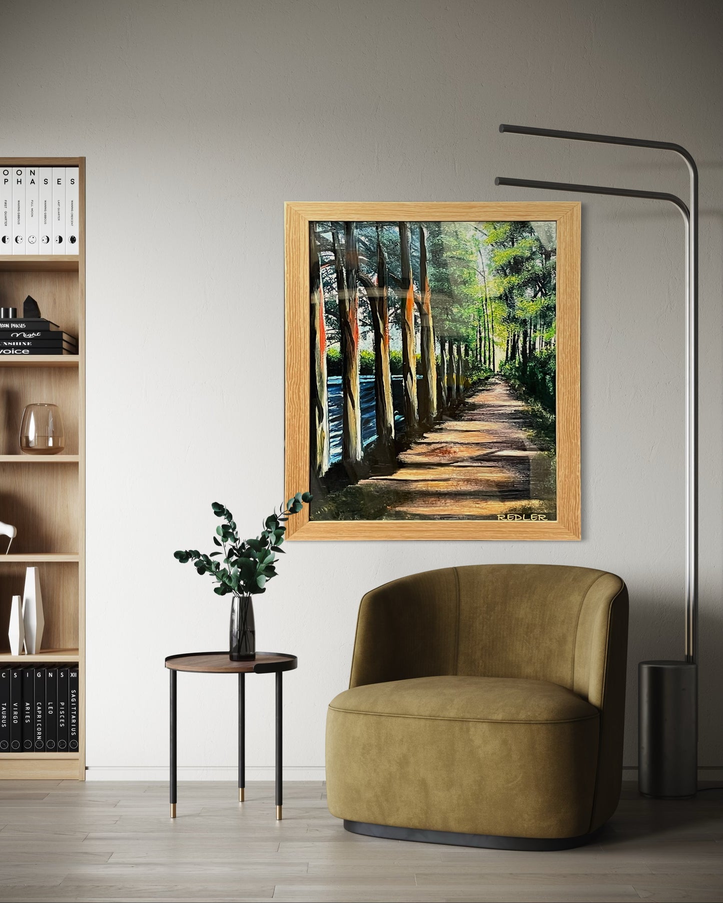 "The Sentinels" (12"X18") Geclee Print with Wood Frame