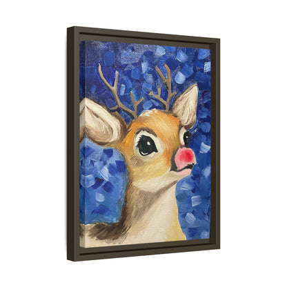 Rudolph Art Print on Matte Canvas - Framed