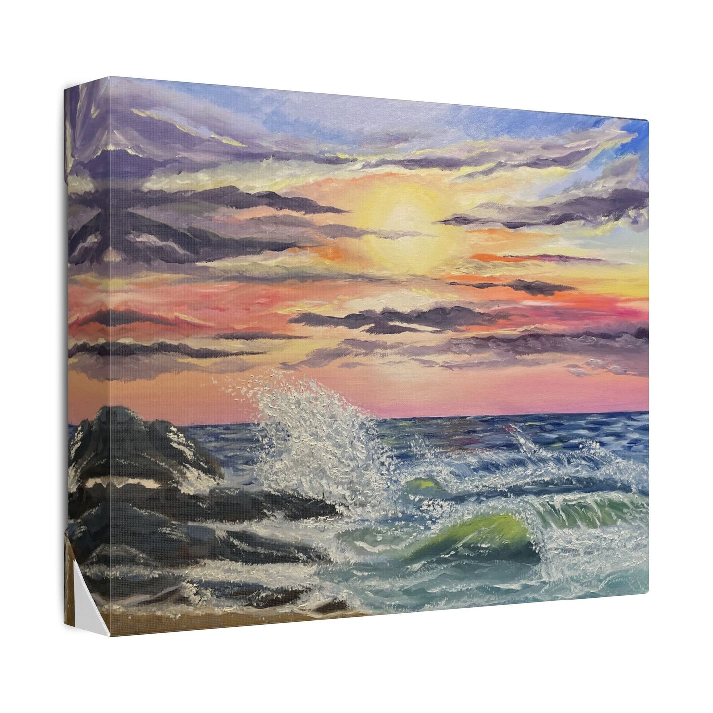 Sunset Beach - Stretched Canvas Print