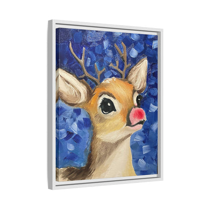 Rudolph Art Print on Matte Canvas - Framed