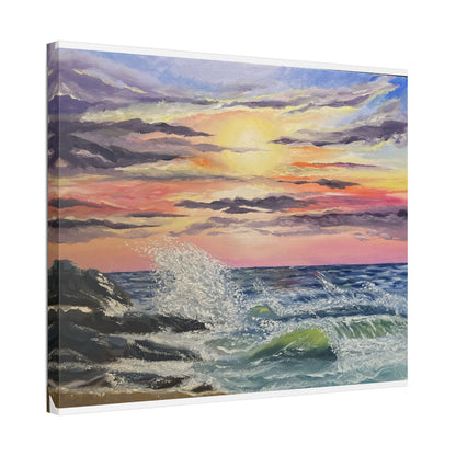 Sunset Beach - Stretched Canvas Print