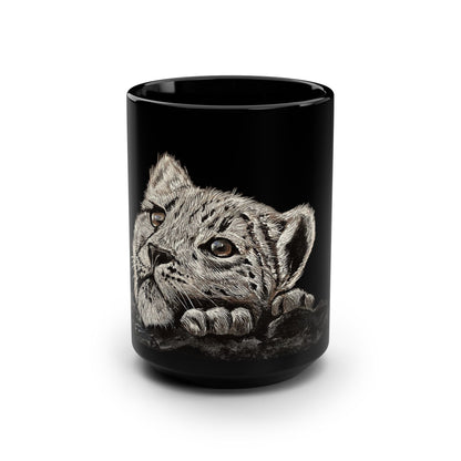 Snow Leopard Mug, 15oz