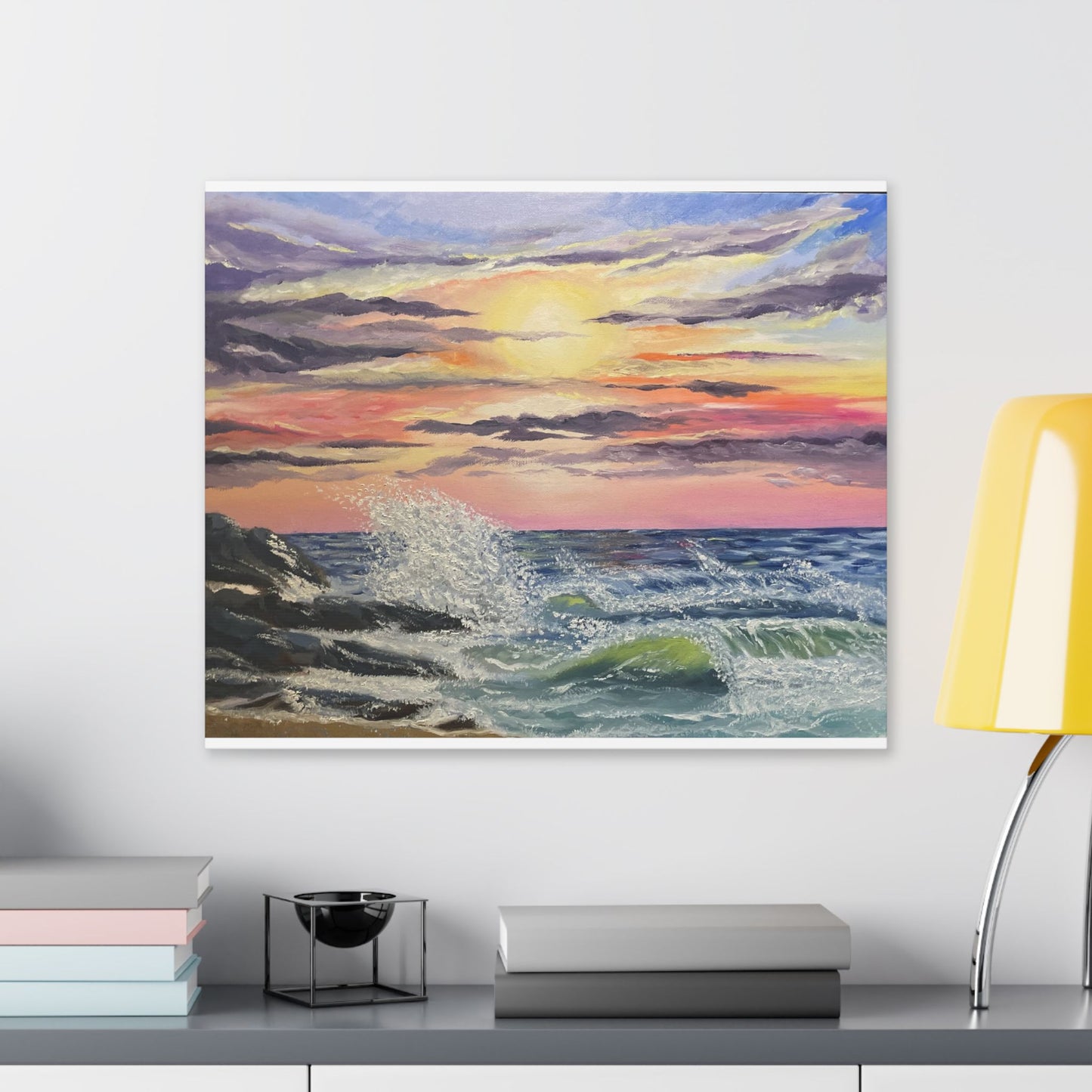 Sunset Beach - Stretched Canvas Print