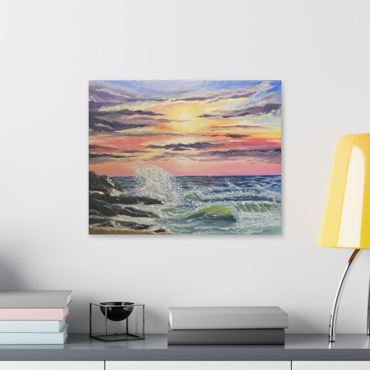 Sunset Beach - Stretched Canvas Print